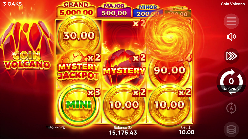 3 Coin Volcanoes play