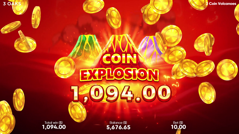 3 Coin Volcanoes play